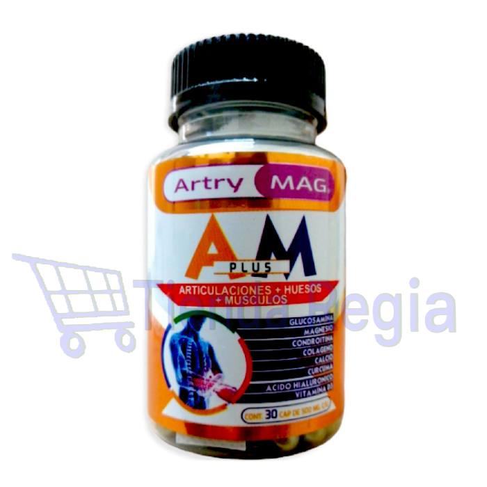 Frasco de Artry Mag Plus con 30 cápsulas de 500mg c/u-TIENDA REGIA