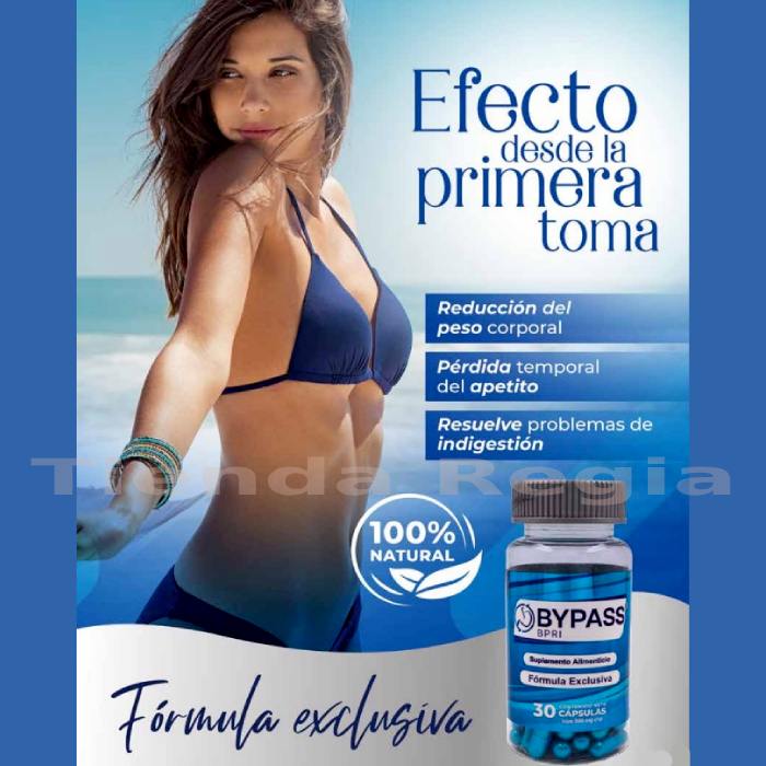 Bypass azul, efecto desde la primera toma, formula exclusiva