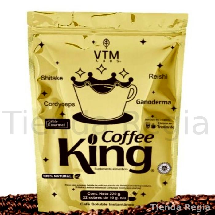 Imagen de bolsa de café coffee king, con ganoderma y shiitake-De venta en Tienda Regia.