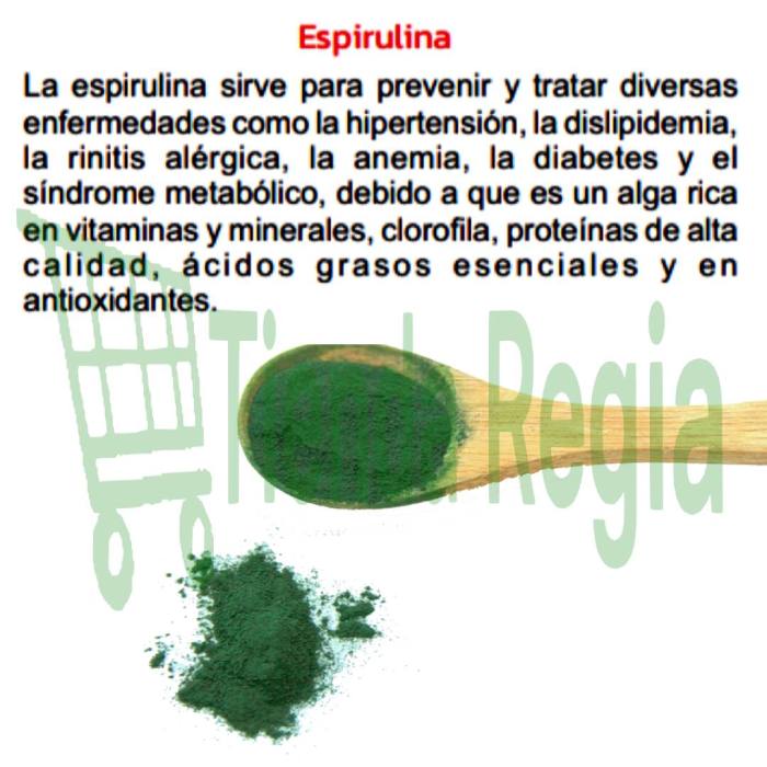 BENEFICIOS DE ESPIRULINA HIERBAS DE ORO-De venta en Tienda Regia.