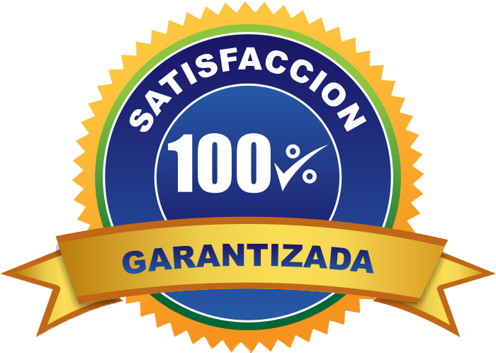 Sello de 100 % satisfacción garantizada