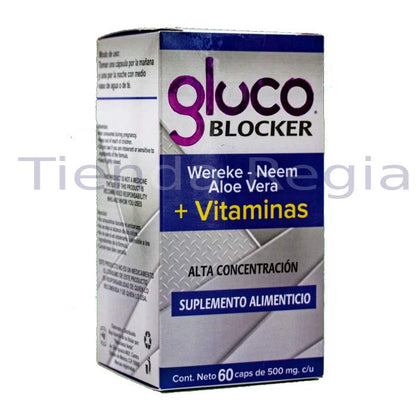 CAJA DE GLUCO BLOCKER CON 60 CAPSULAS TIENDA REGIA