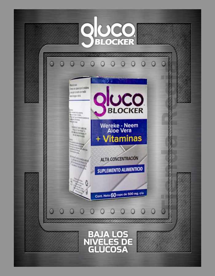 CAJA DE GLUCO BOCKER CON 60 CAPSULAS DE 500MG C/U