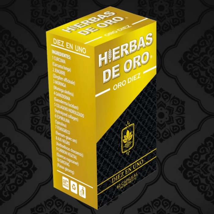 CAJA DE LADO DE HIERBAS DE ORO. -De venta en Tienda Regia.