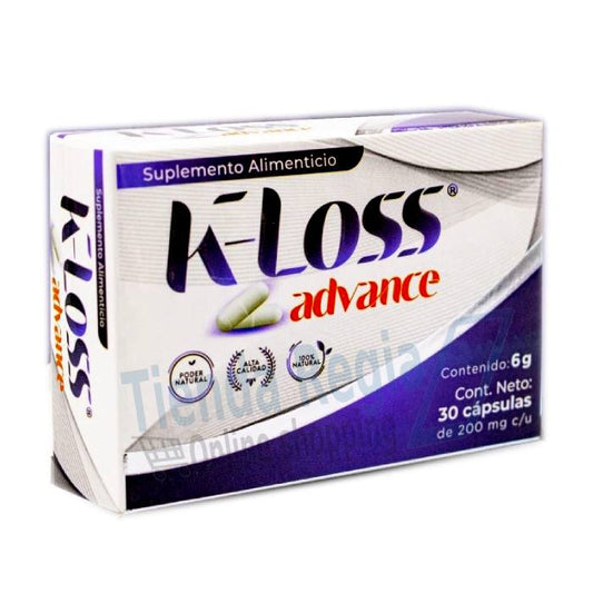 CAJA DE K-LOSS ADVANCE CON 30 CÁPSULAS DE 200 MG C/U-De venta en Tienda Regia