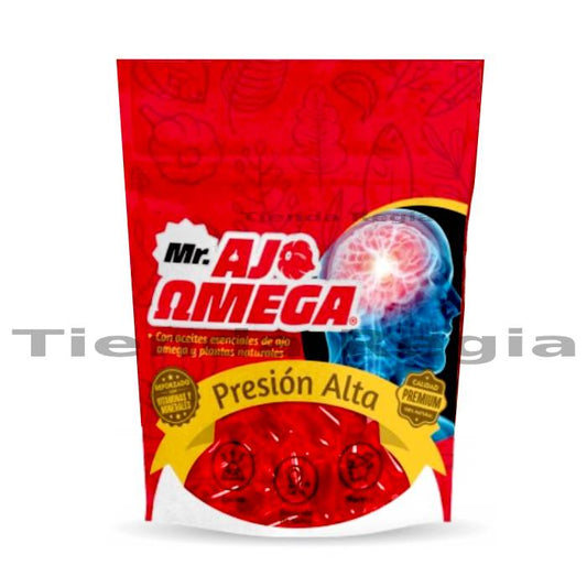 BOLSA DE  MR AJO OMEGA PRESION ALTA CON 60 CAPSULAS