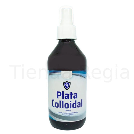 Frasco de plata coloidal 240 ml -De venta en Tienda Regia.