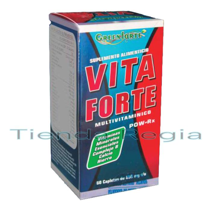 Caja de vita forte con frasco con 60 capletas-DE VENTA EN TIENDA REGIA