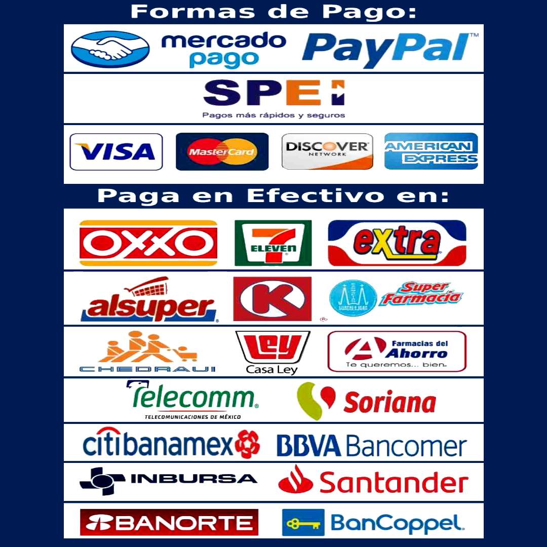Formas de pago en tienda regia.